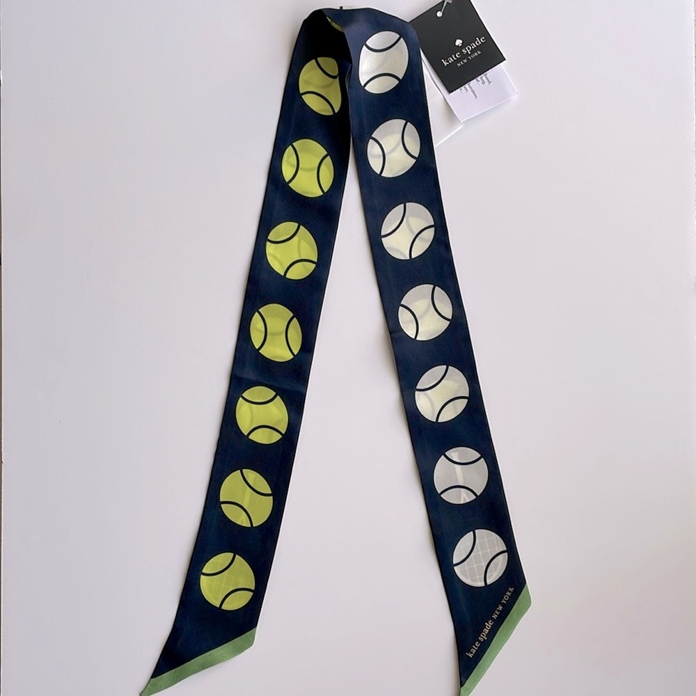 Kate Spade Tennis Silk Skinny Twilly